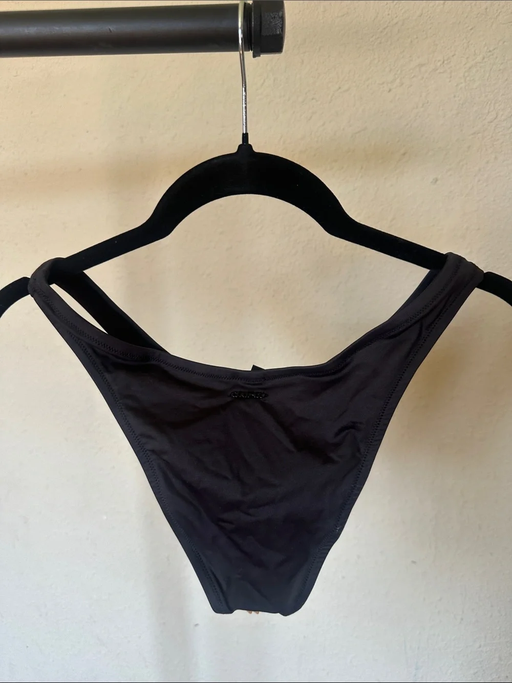Skims Signature Swim Cheeky Tanga Bottom Onyx Size S
